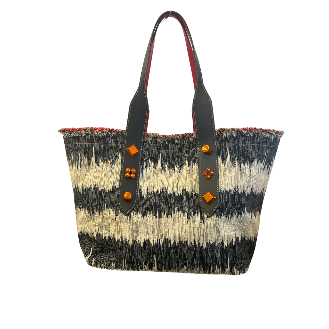 Frangibus Denim Orange Tissu Kansai Signature Tote