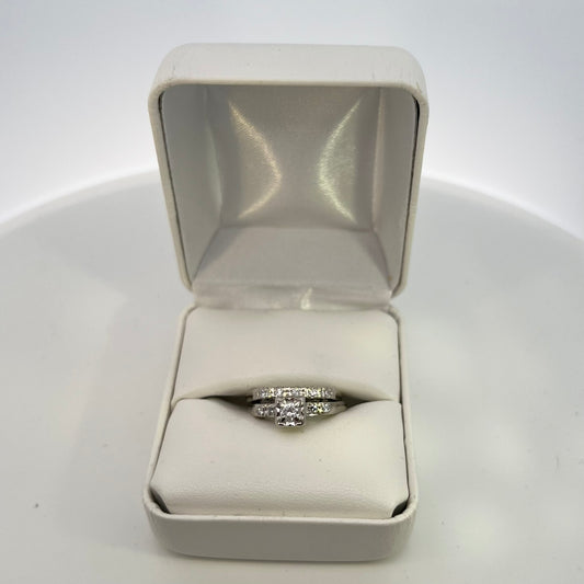 14kt White Gold Diamond Wedding Set