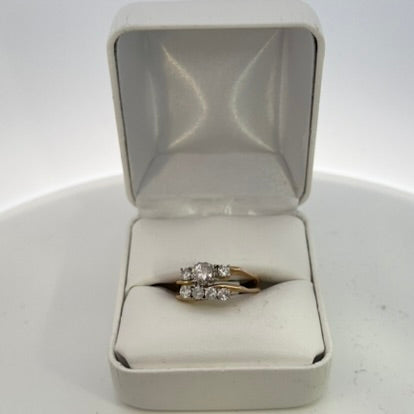 14kt Yellow Gold Diamond Wedding Set