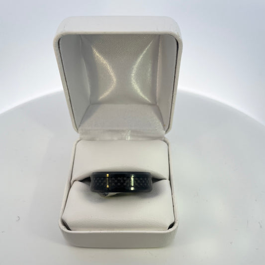 Tungsten Wedding Band Black